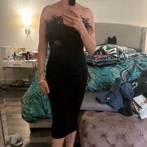 Elegant Black Strapless Dress #19